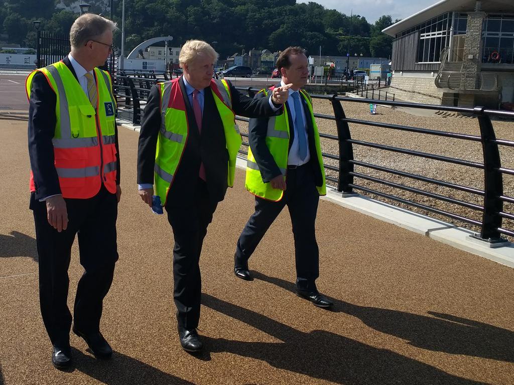 Boris Johnson visits Port of Dover